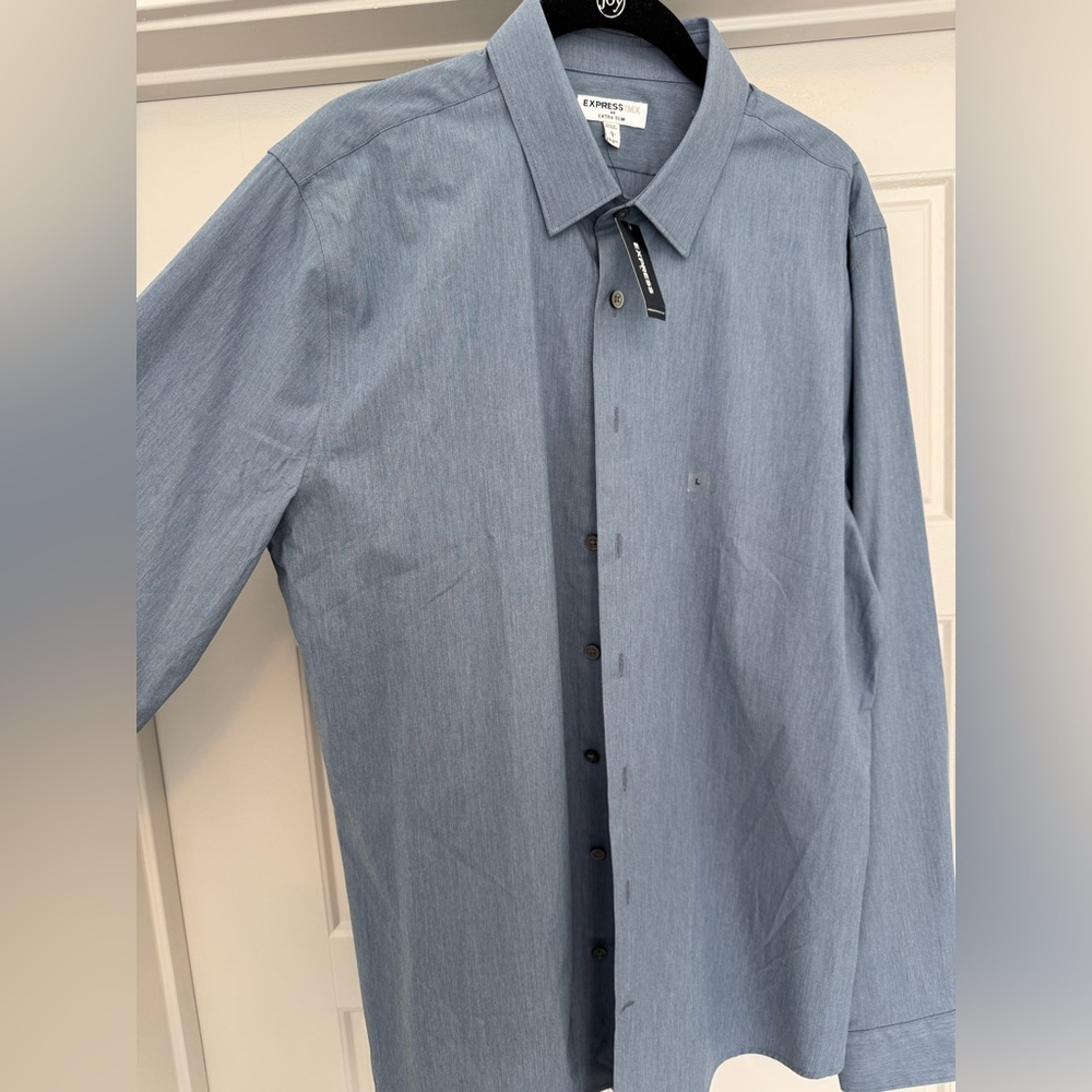 Men’s L Extra Slim Express Button Down